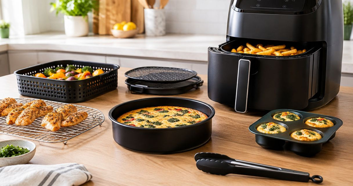 Best air fryer accessories for meal prep 2026