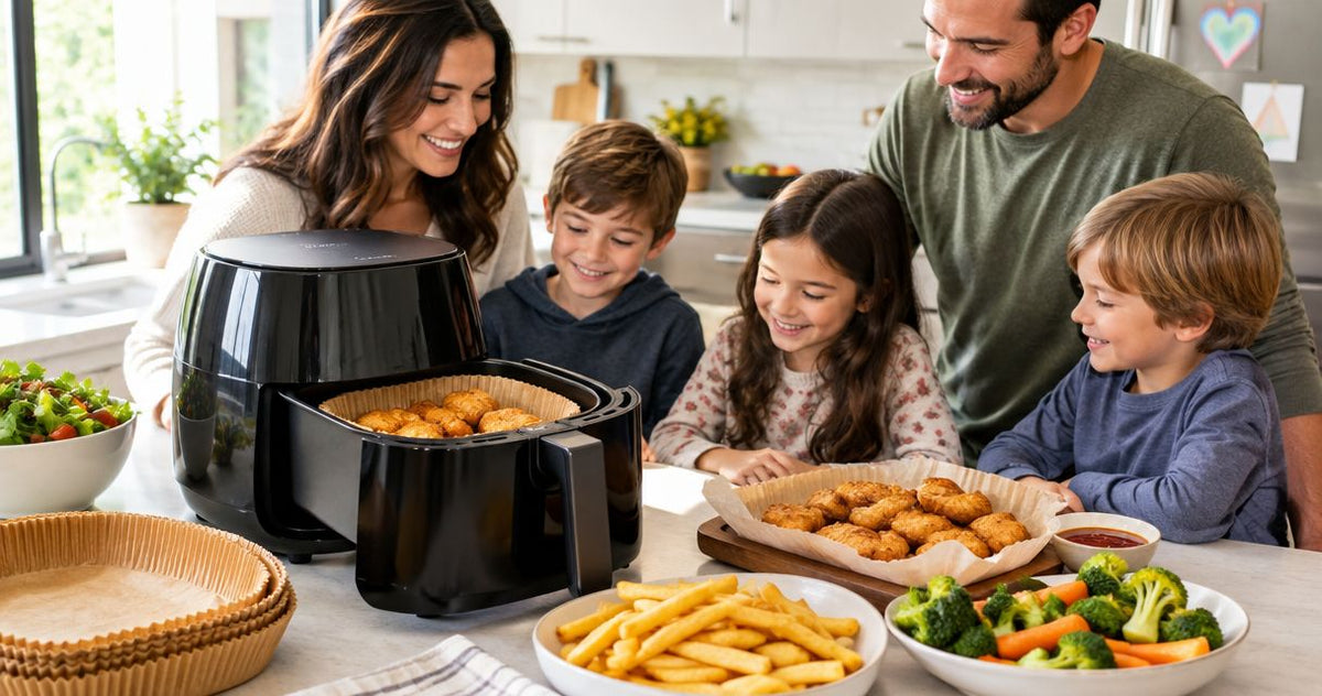 Best air fryer liners for large families 2026
